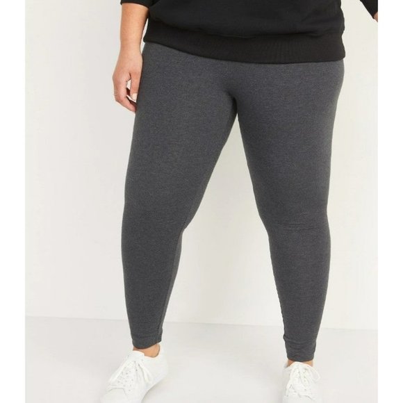 Comfy Stretchy Grey Leggings Plus Size 1X-2X-3X-4X Yoga/Gym/Workout - Picture 8 of 9